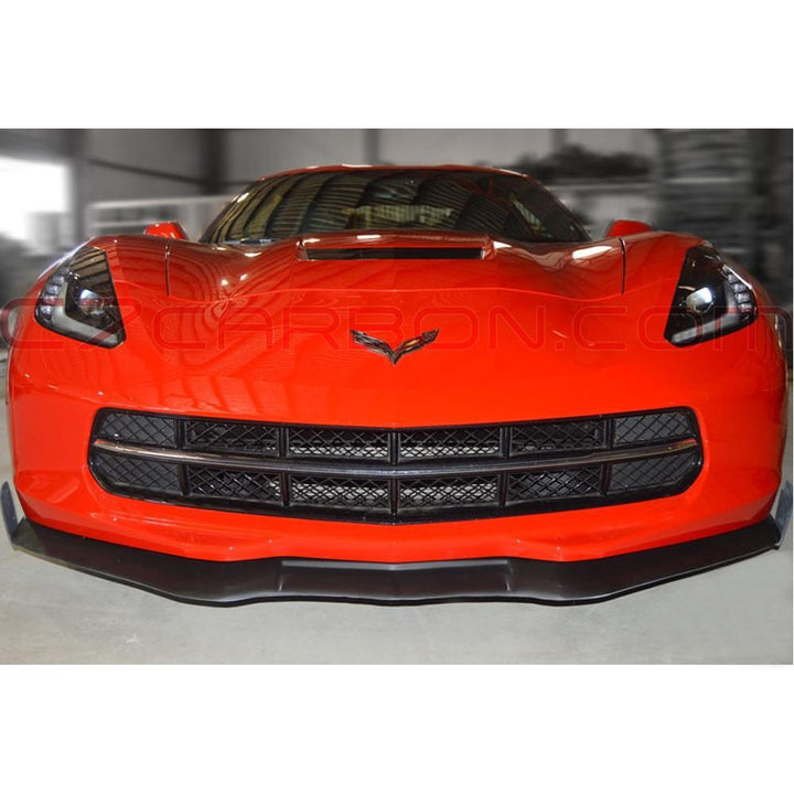 C7 Corvette Stingray GTX Front Splitter - Fiberglass,Exterior