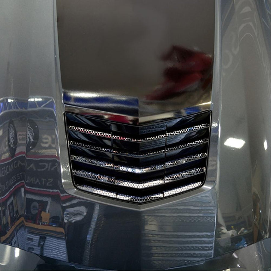 C7 Corvette Stingray Hood Vent Grille Polished - Matrix Series,Engine