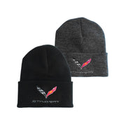 C7 Corvette Stingray Knit Pullover Beanie with Cuff,Apparel