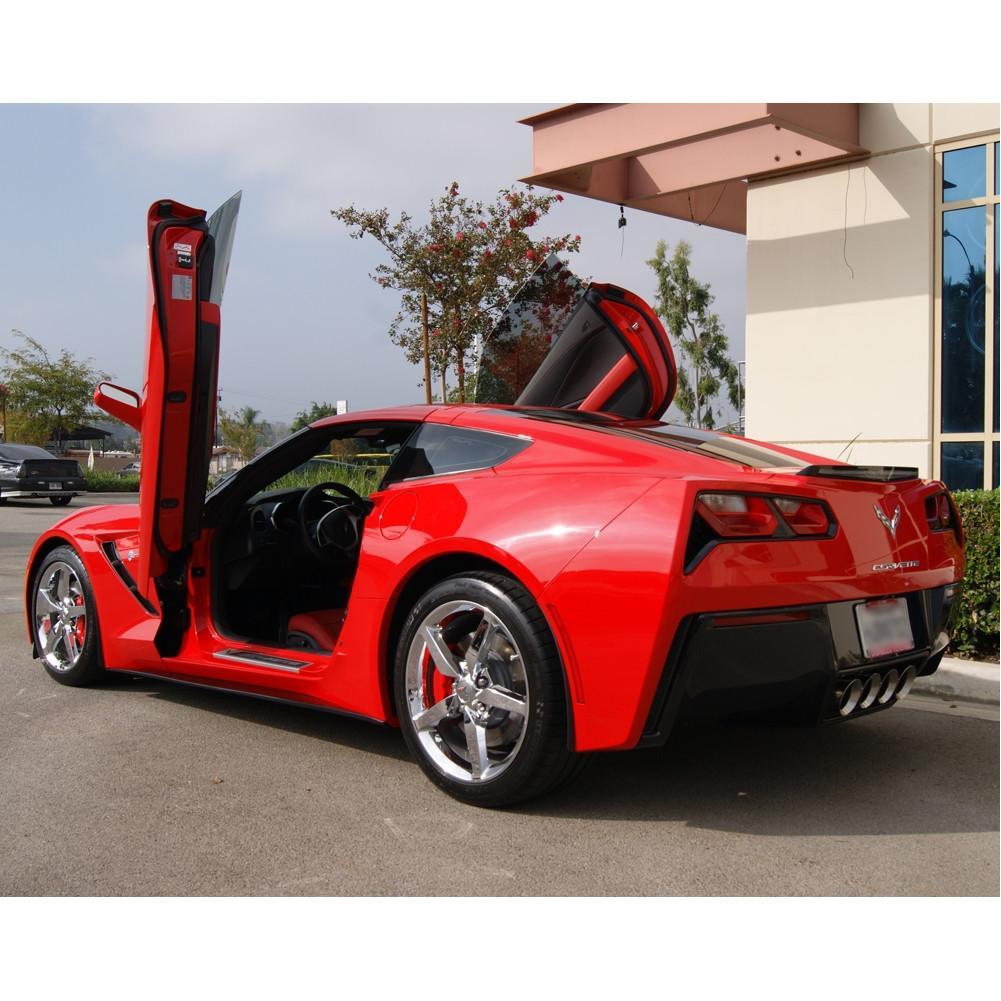 C7 Corvette Stingray Lambo Style Vertical Doors - Door Hinge Conversion Kit,Exterior