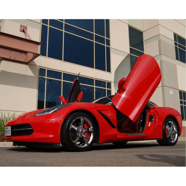C7 Corvette Stingray Lambo Style Vertical Doors - Door Hinge Conversion Kit,Exterior