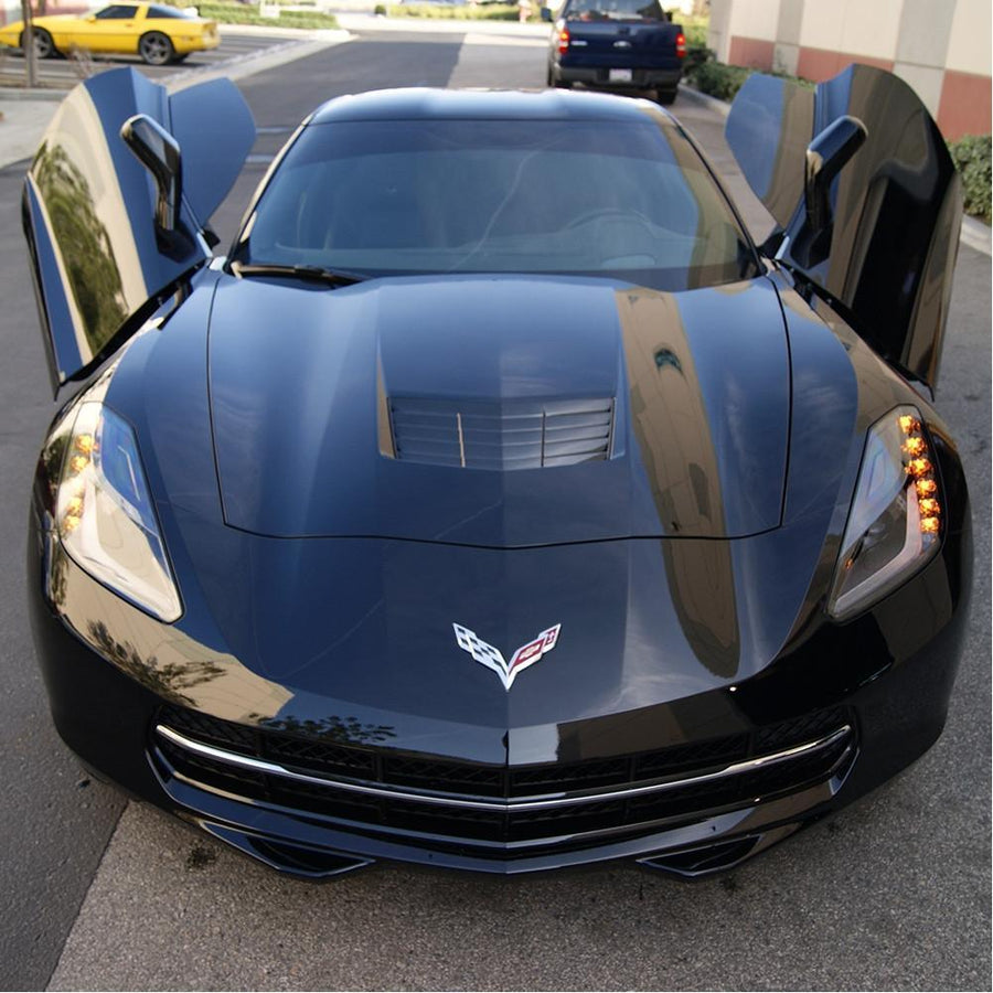 C7 Corvette Stingray Lambo Style Vertical Doors - ZLR Door Hinge Conversion Kit,Exterior