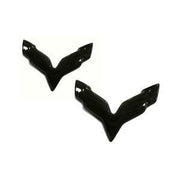 C7 Corvette Stingray Molded Acrylic Emblem Blackout 2pc Set,0