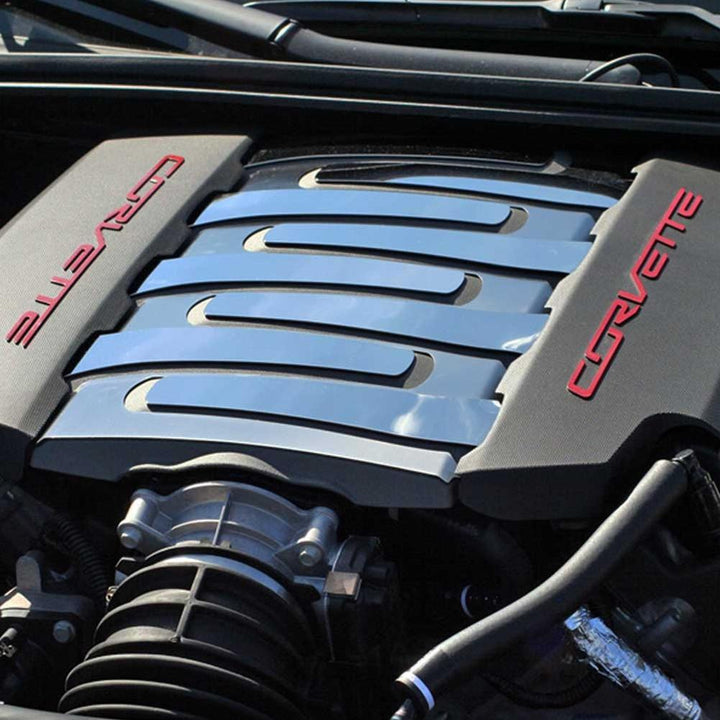 C7 Corvette Stingray Plenum Cover 9 Pc. Polished,Engine
