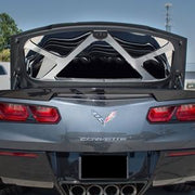 C7 Corvette Stingray Polished Trunk Lid Trim with Brushed Brace : 2014-2015 Convertible,Exterior