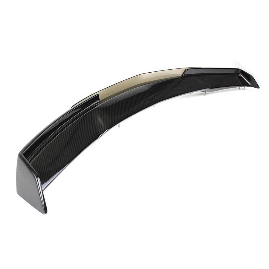 C7 Corvette Stingray Rear Deck Spoiler with Adjustable Wicker Bill - Carbon Fiber,Exterior