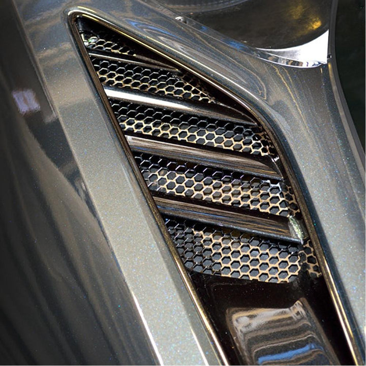 C7 Corvette Stingray Rear Quarter Vent Grilles 2Pc Polished : Matrix Series,Exterior