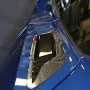 C7 Corvette Stingray Rear Quarter Vent Set 2Pc Carbon Fiber w/Polished Trim,Exterior