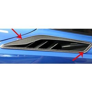 C7 Corvette Stingray Rear Quarter Vent Set 2Pc Carbon Fiber w/Polished Trim,Exterior