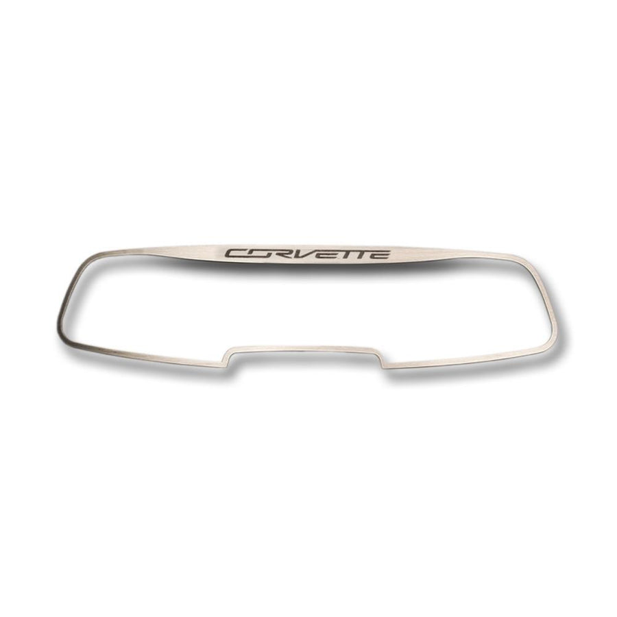 C7 Corvette Stingray Rear View Mirror Trim with "CORVETTE" Script : Auto-Dim Mirror,Interior