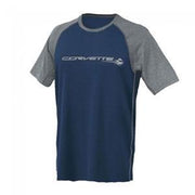 C7 Corvette Stingray Reverse-Mesh Tee : Navy, Gray,Apparel