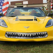 C7 Corvette Stingray Shark Tooth Front Grille Stainless Steel Overlay,Exterior