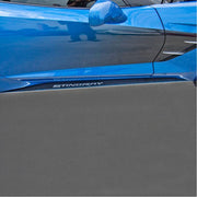 C7 Corvette Stingray Side Skirts Stainless Steel / Carbon Fiber : Stingray Script,Exterior