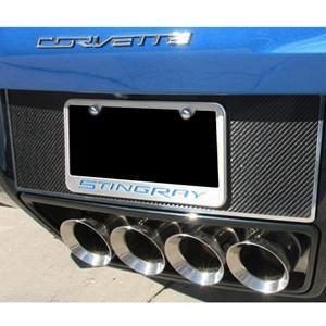 C7 Corvette Stingray Tag Back Carbon Fiber w/Polished Trim,Exterior