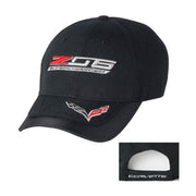 C7 Corvette Z06 Supercharged Logo Cap-Hat : Black/Carbon Fiber,Apparel