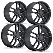 C7 Corvette Z51 Style Reproduction Wheels (Set) : Satin Black,Wheels & Tires