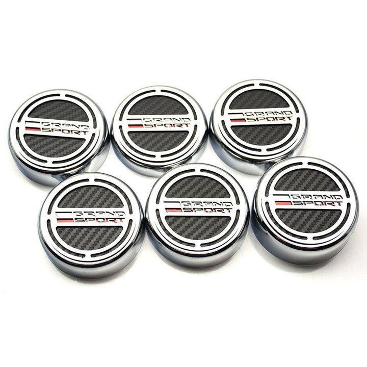 C7 Grand Sport Corvette Cap Cover Set - Chrome/Brushed/Carbon Fiber,Engine
