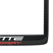 C7 Stingray Corvette License Plate Frame - Carbon Fiber,Exterior