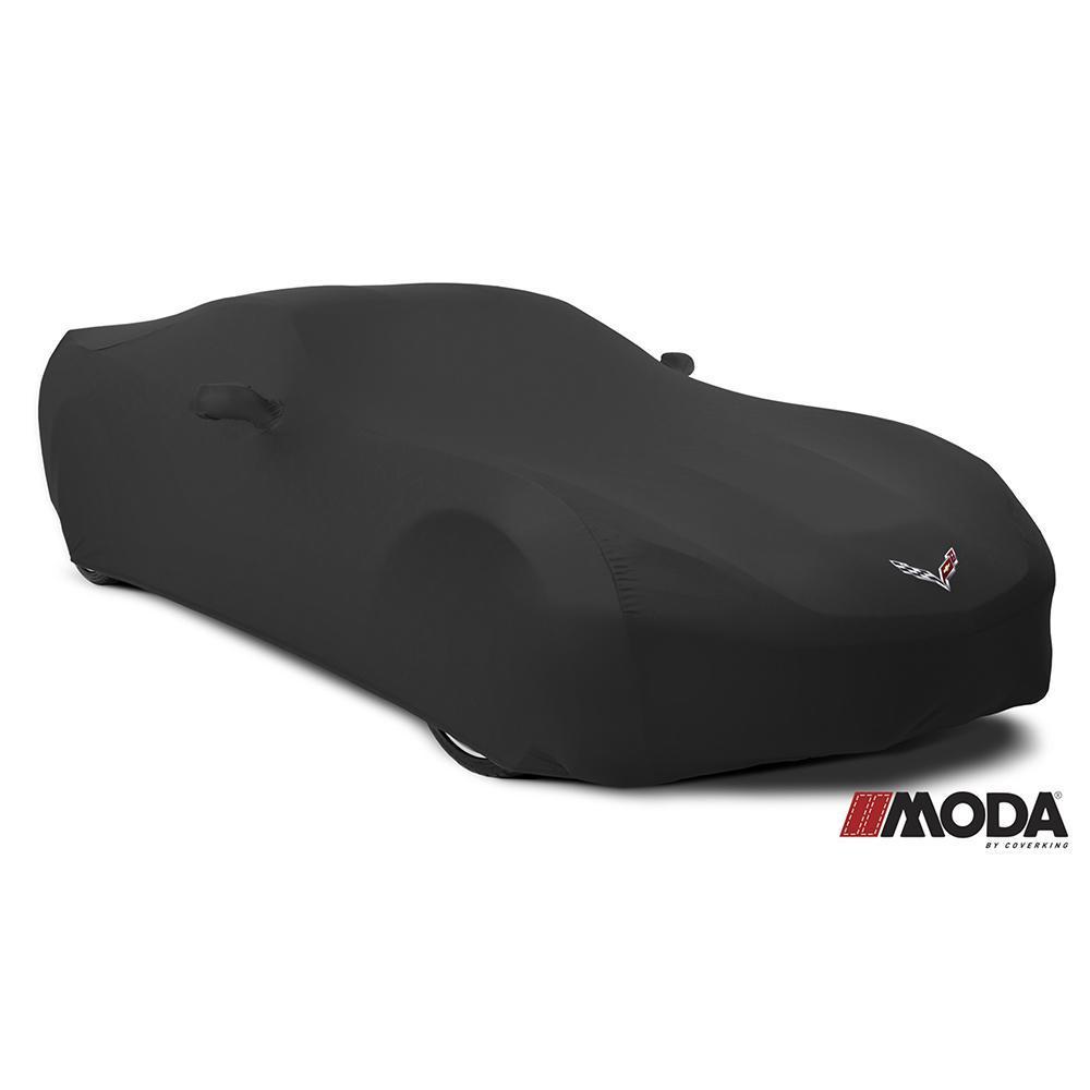 C7 Stingray, Z51, Z06, Grand Sport Corvette Coverking Moda Stretch Satin Car Cover - Black - Indoor,Car Covers