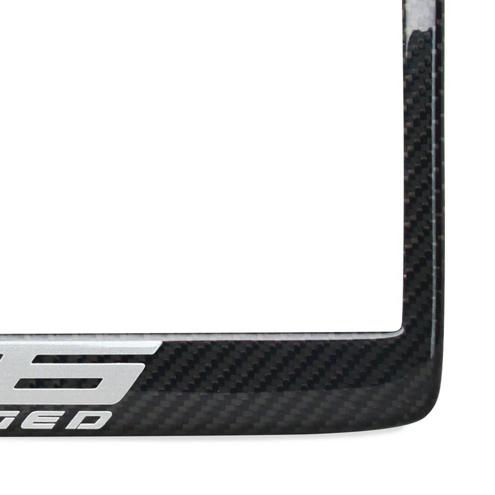C7 Z06 Corvette Z06 Supercharged License Plate Frame - Carbon Fiber,Exterior