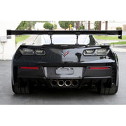 C7 Z06 & Grand Sport : Corvette GTC-500 71" Chassis Mount Adjustable Wing w/Spoiler Delete - Carbon Fiber - Coupe,Body Parts