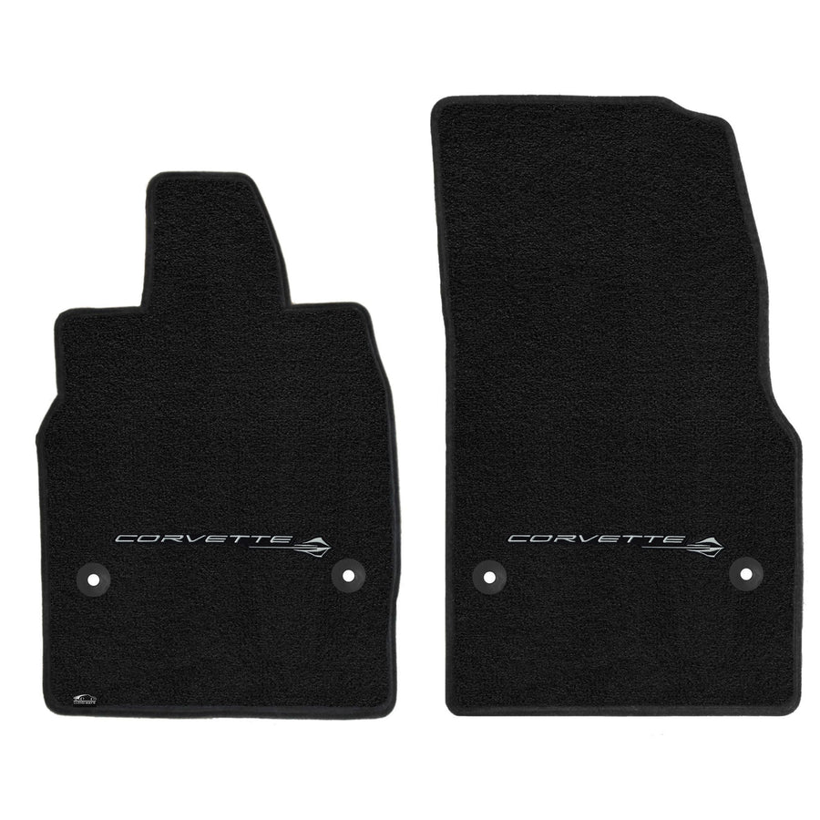 C8 Corvette Floor Mats - Lloyds Mats with Corvette Script And Stingray Logo,Floor Mats