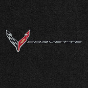 C8 Corvette Floor Mats - Lloyds Mats With Flags and Corvette Combo,Floor Mats