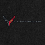 C8 Corvette Floor Mats - Lloyds Mats With Flags and Corvette Combo,Floor Mats