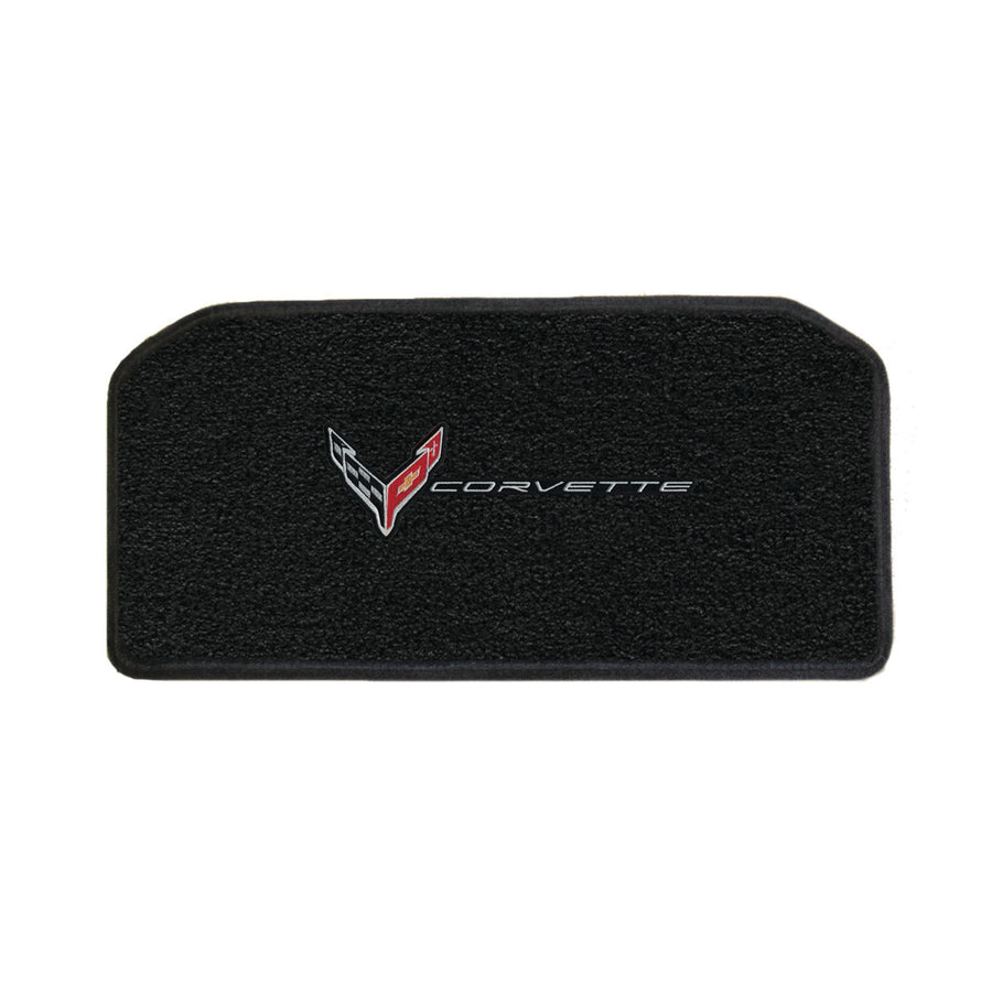 C8 Corvette Front Cargo Mat - Lloyds Mats With Flags and Corvette Combo,Cargo Mats
