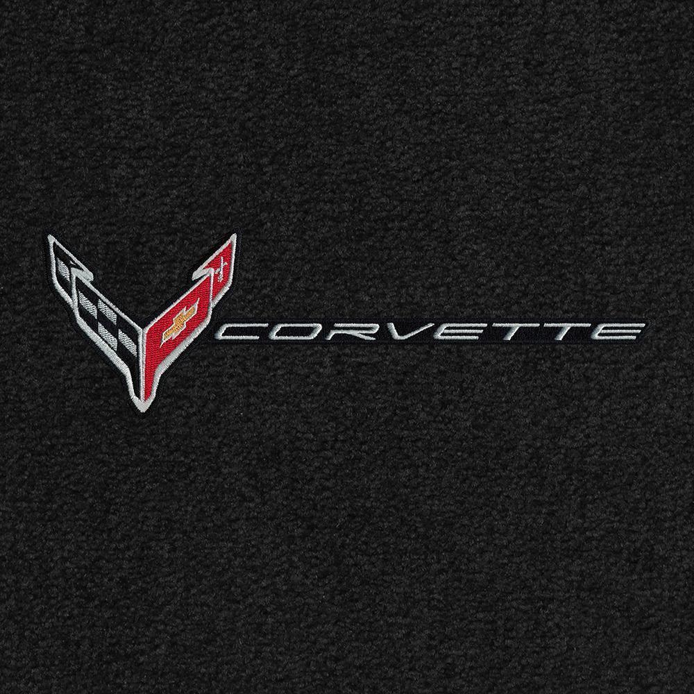 C8 Corvette Front Cargo Mat - Lloyds Mats With Flags and Corvette Combo,Cargo Mats