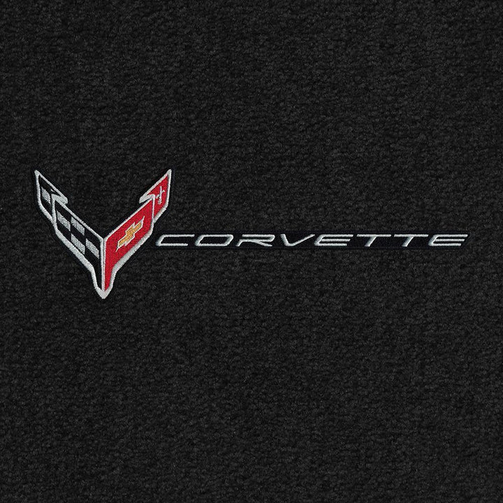 C8 Corvette Front Cargo Mat - Lloyds Mats With Flags and Corvette Combo,Cargo Mats