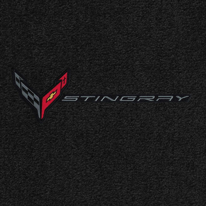 C8 Corvette Front Cargo Mat - Lloyds Mats With Flags and Stingray Combo,Cargo Mats