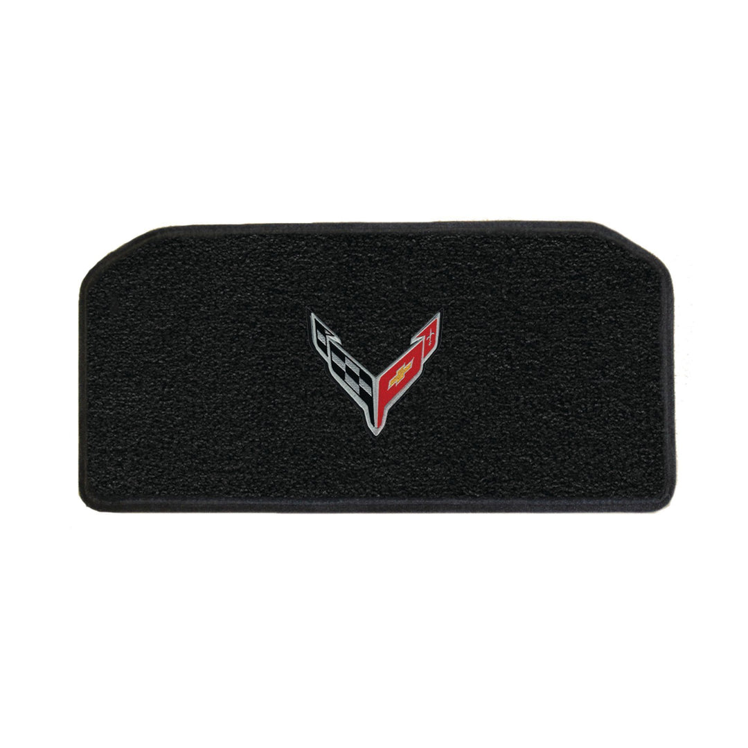 C8 Corvette Front Cargo Mats - Lloyds Mats with C8 Crossed Flags,Cargo Mats