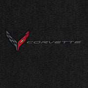 C8 Corvette Rear Cargo Mat - Lloyds Mats With Flags and Corvette Combo : Coupe,Cargo Mats
