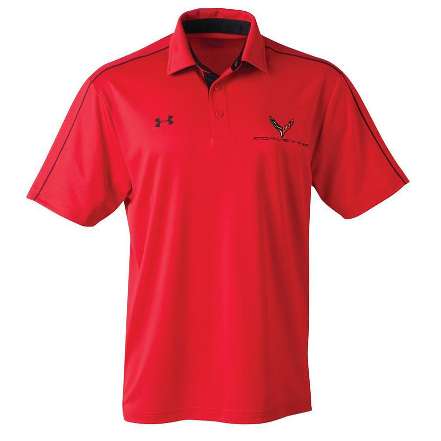 C8 Next Generation Corvette Men's Under Armour Tech Polo : Red,Apparel