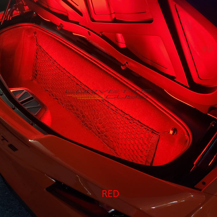 C8 Corvette Front & Rear Trunk LED Lighting Kit,[Red,Interior Lights