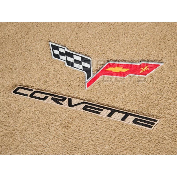 Cashmere w/ Black Lettering Corvette C6 Ultimat Cargo Convt Mat (05+),Interior