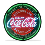 Coca-Cola Evergreen Neon Sign in a Metal Can : 36in,0