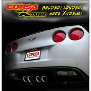 Corsa Corvette Exhaust (14960): Corsa Xtreme High-Performance Axle-Back Quad Exhaust For ’05– ’08 C6,Exhaust