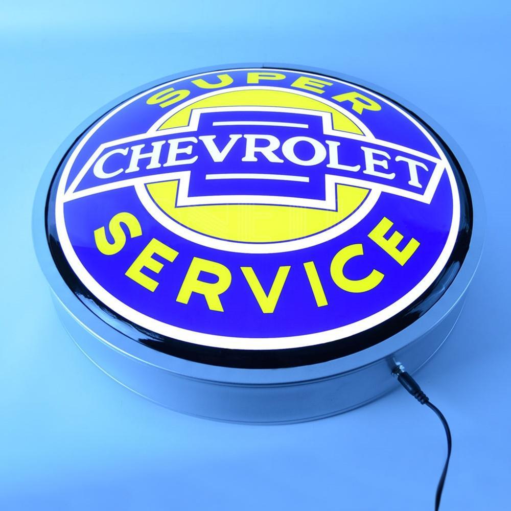 Corvette - Super Chevrolet Service - Backlit Neon Sign : 15 Inch,Home & Office