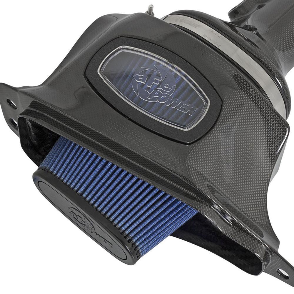 Corvette aFe Black Series Momentum Carbon Fiber Cold Air Intake System : C7 Z06,Performance Parts