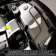 Corvette Alternator Cover - Perforated Stainless Steel : 1997-2004 C5 & Z06,Engine