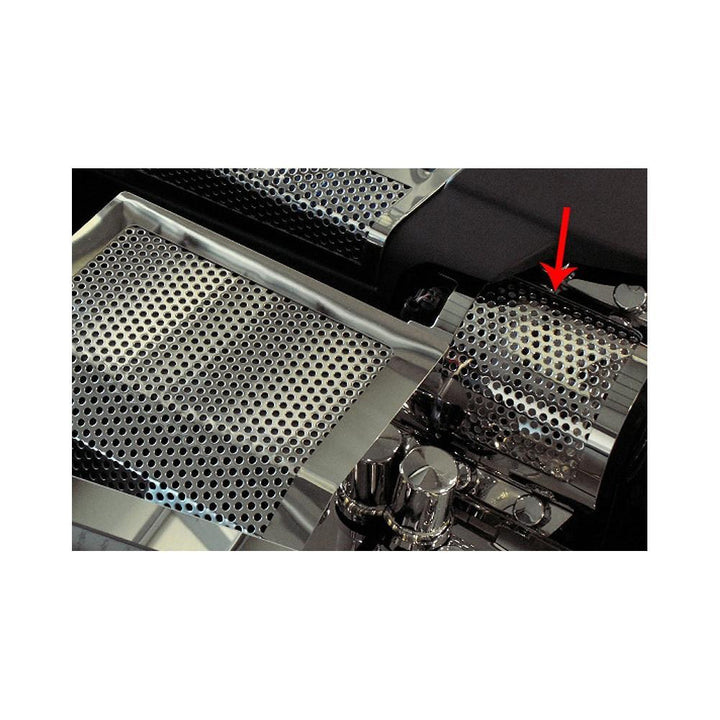Corvette Alternator Cover - Perforated Stainless Steel : 2009-2013 ZR1,Engine