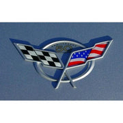Corvette American Flag Emblem Overlay 2 Pc. Kit (97-04 C5 / C5 Z06),0