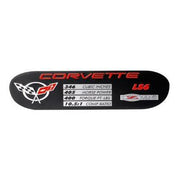 Corvette Ash Tray SPEC ID Plate - 405HP LS6 (02-04 C5 Z06),Interior