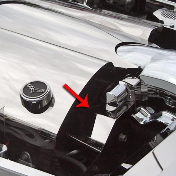 Corvette Belt Tension Cover Stand Alone - Polished Stainless Steel : 2005-2007 C6 LS2,Engine