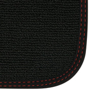 Corvette Black Floor Mats - Stingray Logo w/Colored Border Stitching: 2014+ C7 Stingray,Interior