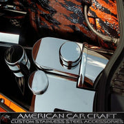 Corvette Brake Booster Cover - Polished Stainless Steel : 2009-2013 C6,Z06,Grand Sport,Engine