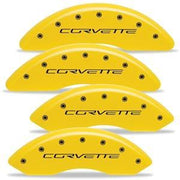 Corvette Brake Caliper Cover Set (4) - Body Color Matched : 2006-2013 C6Z06 & Grand Sport Only with Black Bolts and Script,Brakes