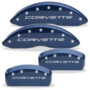 Corvette Brake Caliper Cover Set (4) - Body Color Matched with Silver Bolts and Script : 1997-2004 C5 & Z06,Brakes